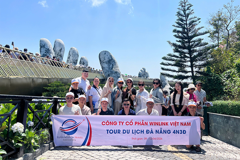 CÔNG TY CỔ PHẦN WINLINK ĐẾN VỚI CHUYẾN DU LỊCH ĐÀ NẴNG 4N3Đ (9 - 12/4/2026)