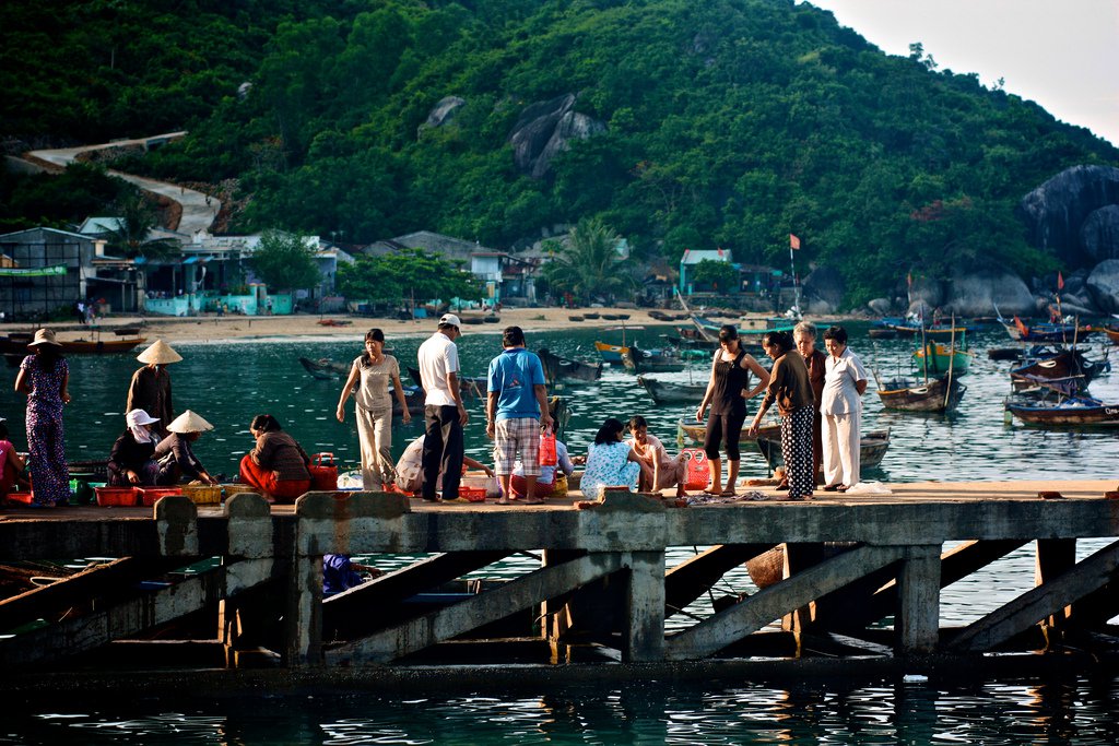 Chợ hải sản ở Cù Lao Chàm luôn nhộn nhịp và có thực phẩm tươi ngon