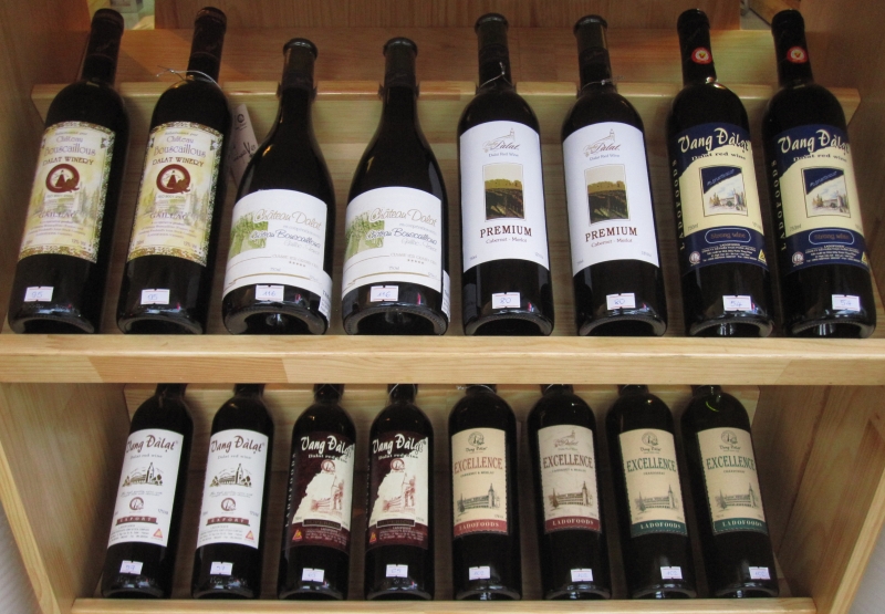 Mỗi loại rượu vang Đà Lạt lại có mức giá khác nhau