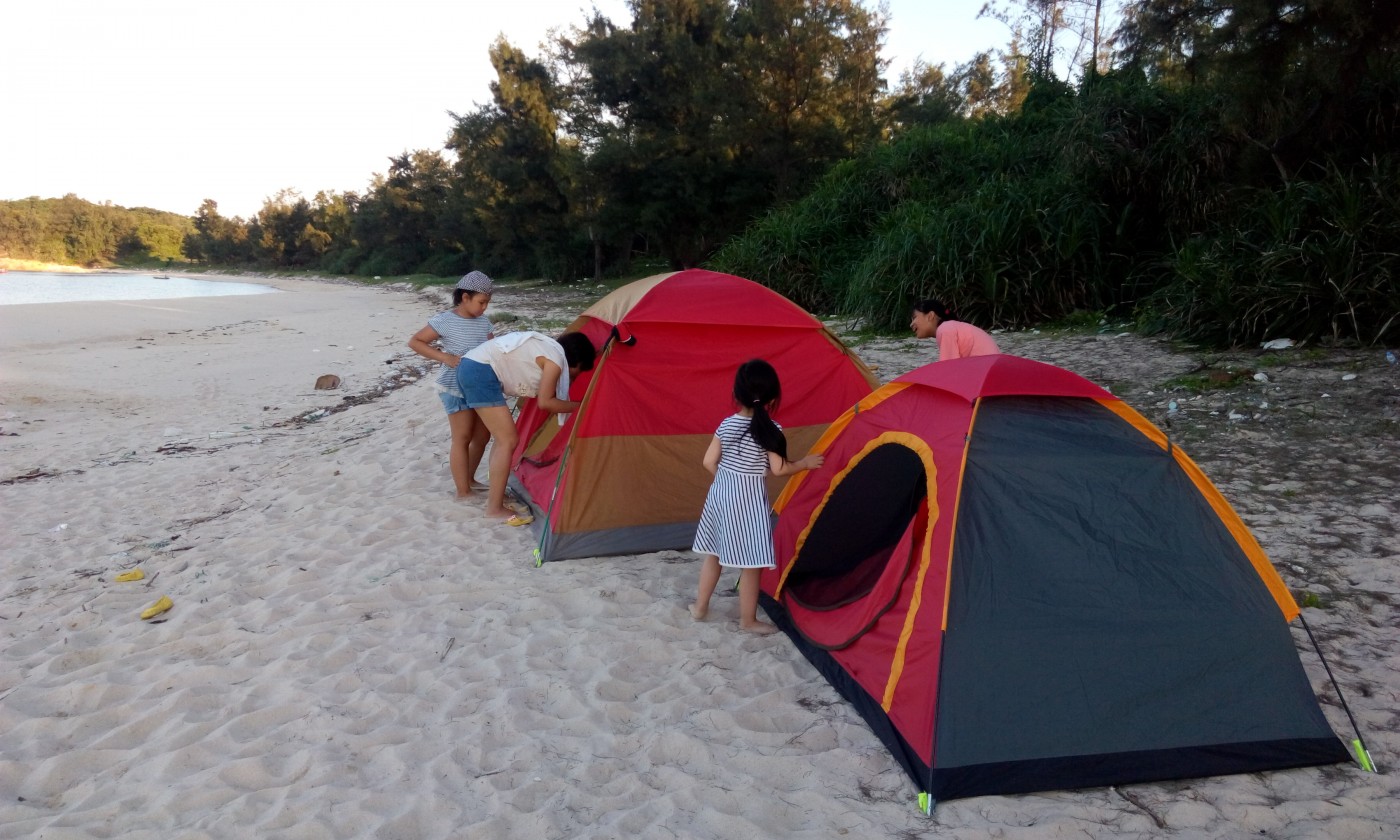 Cắm trại ở khu du lịch Tiên Sa Đà Nẵng