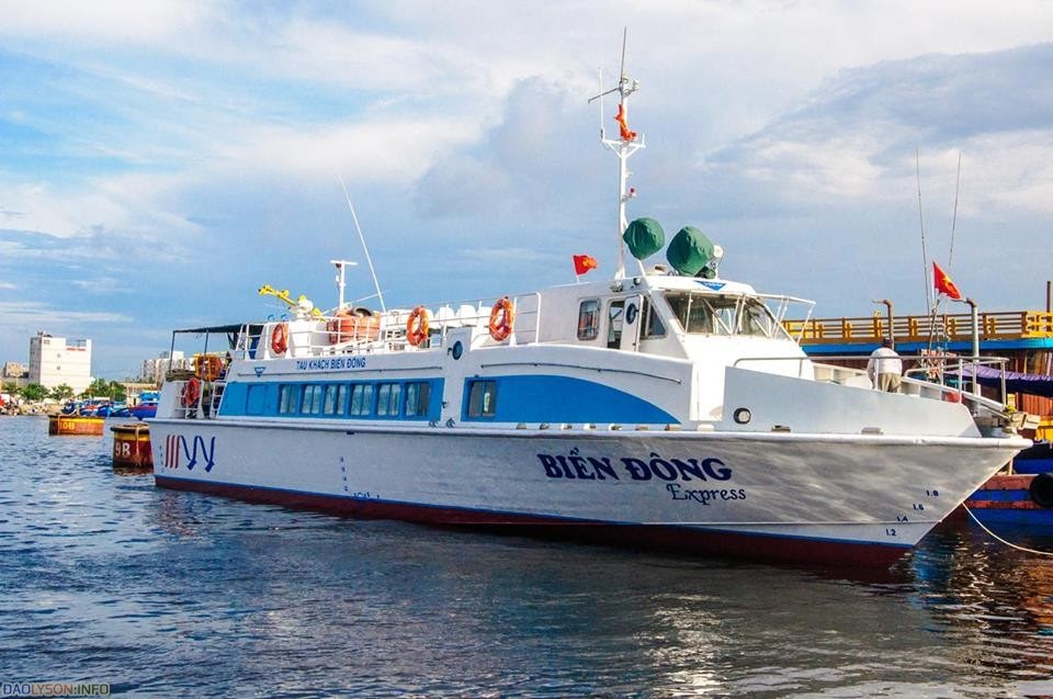 Lịch trình đi Lý Sơn với tàu cao tốc Biển Đông