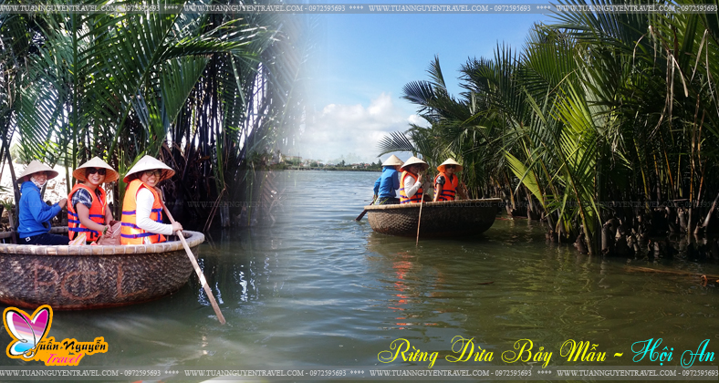 Tour du lịch rừng dừa bảy mẫu Hội An 