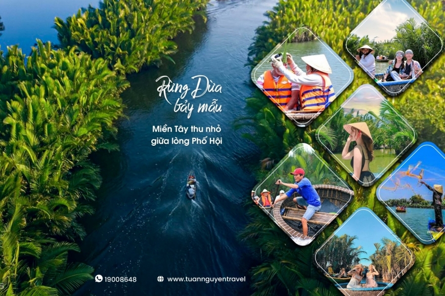 Tour rừng dừa bảy mẫu - Hội An trong ngày 