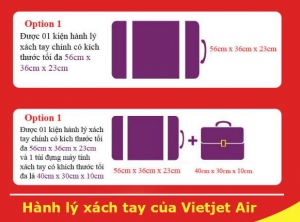 Quy định hành lý xách tay của Vietjet